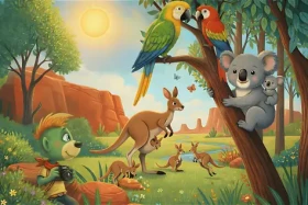 TREFL Puzzle Treflíci Inspired By Nature: Koaly a klokani