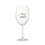TEKUTÝ DÁREČEK - čirá sklenice na víno 350 ml