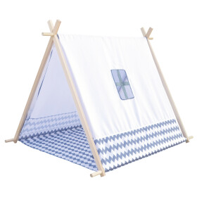 Stan domeček bílo šedý 150cm