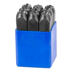STREND PRO 222708 Raznice ocelové 10mm, znaky čísla