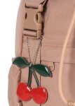 Konges Sløjd Školní batoh Cherry s pláštěnkou a vakem 12 l, růžová barva, textil