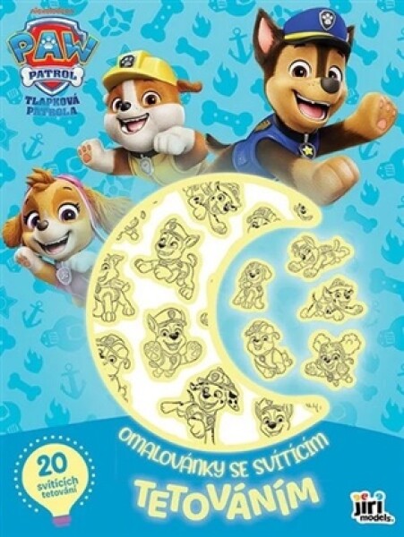 Omalovánky se svítícím tetováním Tlapková patrola