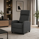 Polohovací křeslo, šedá, látka, TV-W3397 GREY2