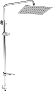 JB Sanitary Sprchová sestava pro horní vývod, 30 x 30 cm, včetně keramický přepínač,mýdlenka, držák sprchy, bez příslušenství SS 21 10