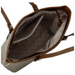 Trendy dámská koženková kabelka na rameno Elina, hnědá