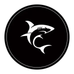 White Shark PHARAOH Ochranná podložka pod židli černo-bílá / kulatá / průměr 120 cm (PHARAOH)