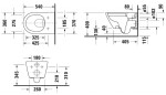 DURAVIT - D-Neo Závěsné WC, Rimless, HygieneGlaze, bílá 2577092000