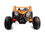 Mamido Elektrické autíčko Buggy Bumper 66 oranžové | 24V | 4x200W | EVA | LED | 2,4Ghz | ECO kůže