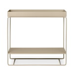 Ferm Living Stojan na květiny Plant box Two-tier Cashmere, béžová barva, kov