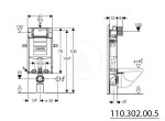 GEBERIT KOMBIFIX ECO, nádržka UP 320 bez tlačítka + WC JIKA MIO + SEDÁTKO SLIM 110.302.00.5 IO1