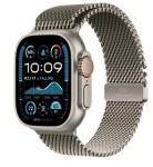 Apple Watch Ultra 2 (2024) GPS+Cellular 49mm Přírodní titanové tělo - Přírodní titanový milánský tah (M) / 155-185 mm (MX5R3)