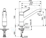 HANSA - Primo Páková dřezová baterie, chrom 49482203