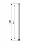 IDEAL STANDARD - Connect 2 Upevňovací rameno, černá K9380V3