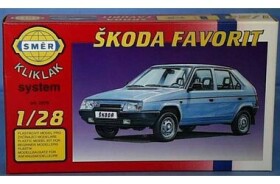 Směr zacvakávací model ŠKODA FAVORIT 1:28