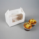 Cake star krabička na 2ks cupcakes s vložkou 16,5 x 9,2 x 8,7 cm