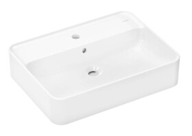 HANSGROHE - Xuniva Q Umyvadlo na desku, 60x45 cm, s přepadem, otvor pro baterii, bílá 60172450