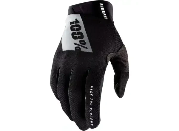 100% Ridefit pánské rukavice Black/White vel. XL