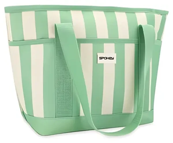 Spokey ACAPULCO zelené pruhy / Termotaška / 12 l (5905339448491)