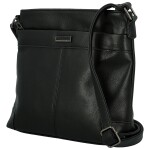 Trendy dámská koženková crossbody kabelka Neira, černá