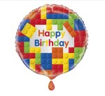 Balónek kostky Happy Birthday 42 cm Balónek kostky Happy Birthday 42 cm