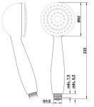 INVENA - Sprchová hlavice EPI AS-53-001-L