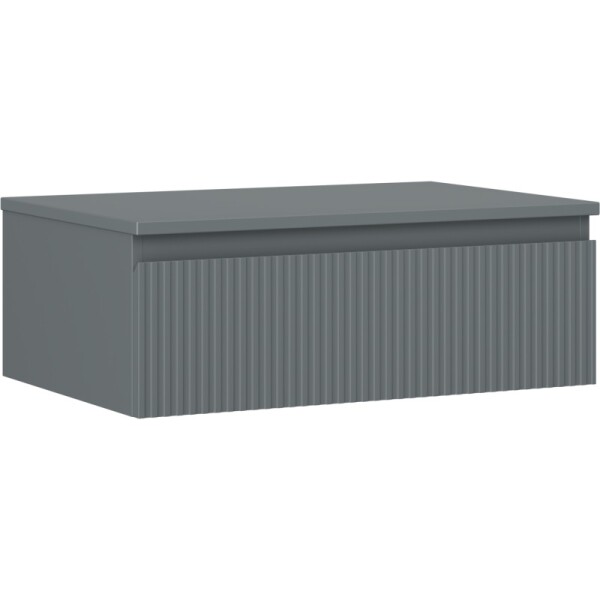 MEXEN/S - Rivel koupelnová skříňka pod umyvadlo 70 cm s deskou, 1 šuplík, reliéf , grafit mat 91A20-07023-1-BFC66
