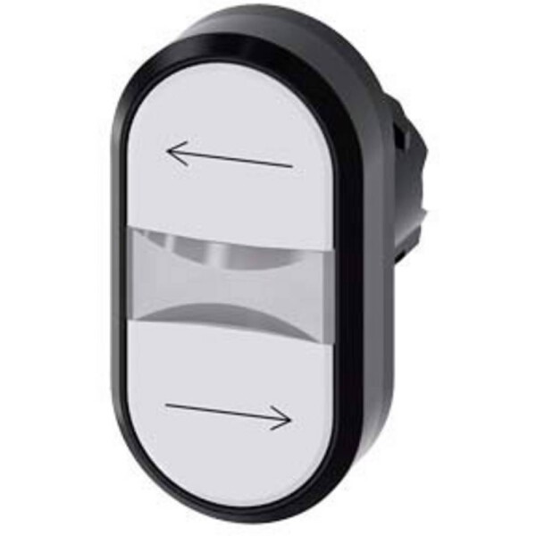 Siemens 3SU1000-3AB66-0AM0, 3SU10003AB660AM0 dvojitý tlakový spínač, 22.3 mm, 1 ks