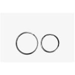 CERANO - Ovládací tlačítko splachování Dualo k WC modulu Basic - ABS - bílá CER-670804