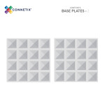 Connetix Connetix Tiles - Magnetická Stavebnice Průhledná Základny 2 ks