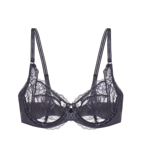 Dámská podprsenka Wild Peony Florale W - GRAY - šedá 00DK - TRIUMPH GRAY 80E