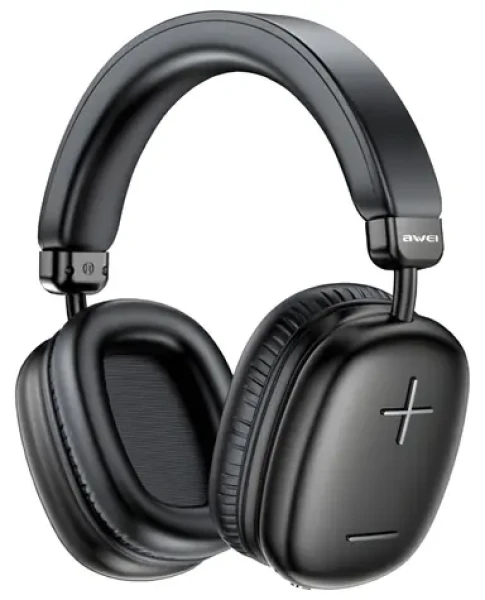 Awei AT6 černá / Bezdrátová sluchátka přes hlavu / Bluetooth / Micro-SD/AUX / výdrž 18h (AT6)