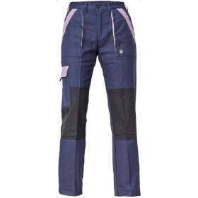 Montérkové kalhoty MAX NEO LADY dámské do pasu 100% bavlna navy-fialové 44 navy-fialové