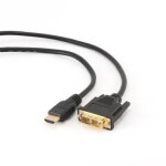 Gembird HDMI - DVI male-male kabel / pozlacené konektory 18+1 / 0.5m (CC-HDMI-DVI-0.5M)