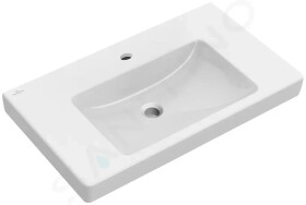 VILLEROY & BOCH - Subway 2.0 Umyvadlo nábytkové 800x470 mm, s přepadem, otvor pro baterii, CeramicPlus, alpská bílá 717580R1