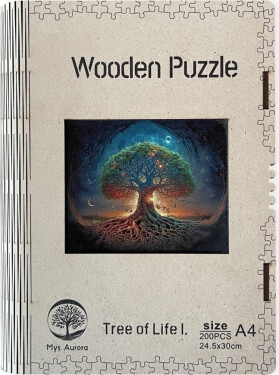 Dřevěné puzzle/Strom života I A4 - Emitex