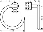 HANSGROHE - Logis Universal Kruh na ručník, chrom 41724000
