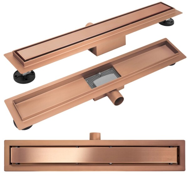 REA - Odtokový žlab Neox brush l. copper 50 REA-G4896
