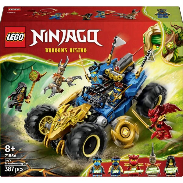 71856 LEGO® NINJAGO Žičky transformace Jays (71856); závodní auto