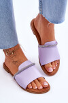 Elegantní ploché sandálky fialové Termen 38