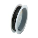 Měděný modelovací drát - Ø 0,5 mm - černý - 8 m - 1 ks