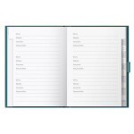 Busy B Notýsek na hesla A6 Teal, modrá barva, papír, textil