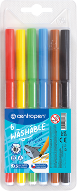 Dětské fixy Centropen 7790 vypratelné sada 6ks