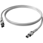 Easylan CP1OAMSMS0075 RJ45 síťové kabely, propojovací kabely CAT 6A S/FTP 7.50 m šedá dvoužilový stíněný, bez halogenů, samozhášecí 1 ks