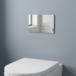 REA/S - Podomítkový WC systém K011A-Q + tlačítka I Brush Chrome KPL-E9561
