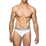 Pánské slipy 2 pack 013 white - Atlantic bílá XXL