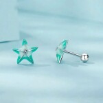 Stříbrné náušnice Mořská Hvězdice - stříbro 925/1000, Stříbrná
