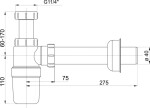 NOVASERVIS - Sifon umyvadlový 5/4" matka plast 431,P