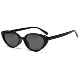 VeyRey Dámské cat-eye polarizační sluneční brýle Duoom černá obruba černá skla (8596545424378)