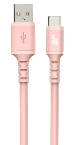TB Touch USB-A - USB-C růžová / Datový kabel / 1 m / silikonový (AKTBXKUCMISI10P)