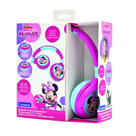 Lexibook 2v1 bluetooth skládací sluchátka Minnie s limitem hlasitosti